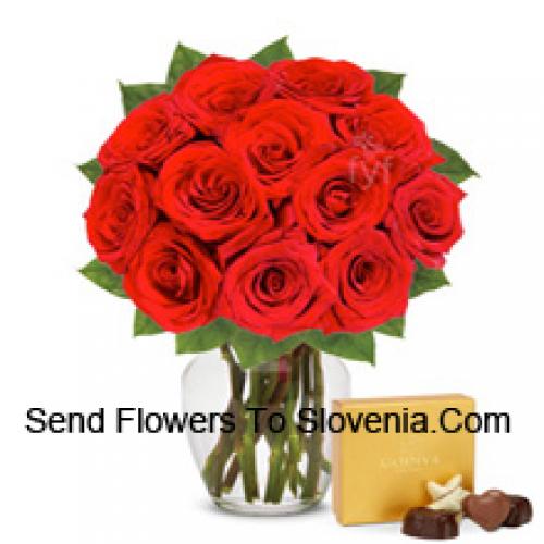 11 Red Roses with Imported Chocolates