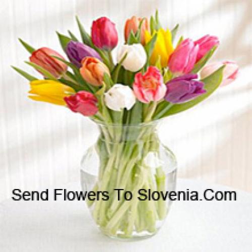 Beautiful Assorted Tulips in Vase