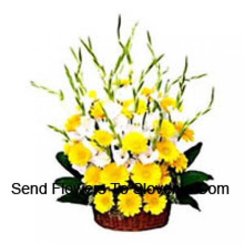 Yellow Gerberas with Assorted Flowers