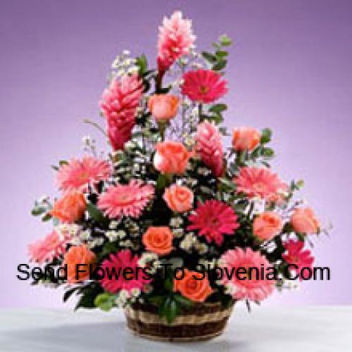 Assorted Stems Flower Basket