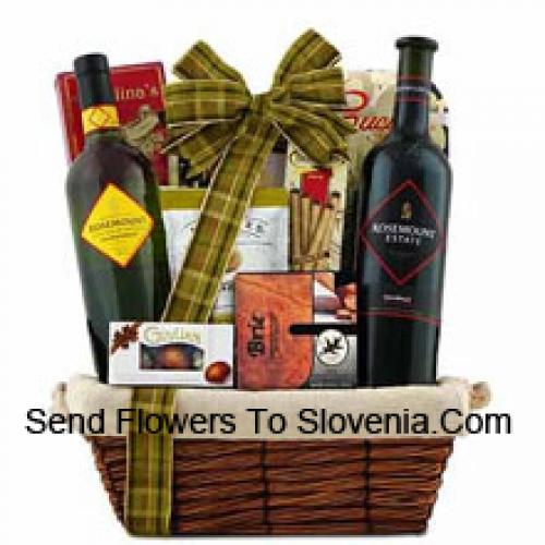 Beautiful Wine and Snack Basket