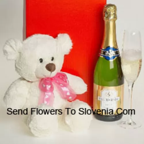 This exclusive wine hamper comes with Pierre Legendre Brut Sparkling (France) accompanied with an 8 Inches Cute White Teddy Bear. (Contents of basket including wine may vary by season and delivery location. In case of unavailability of a certain product we will substitute the same with a product of equal or higher value)